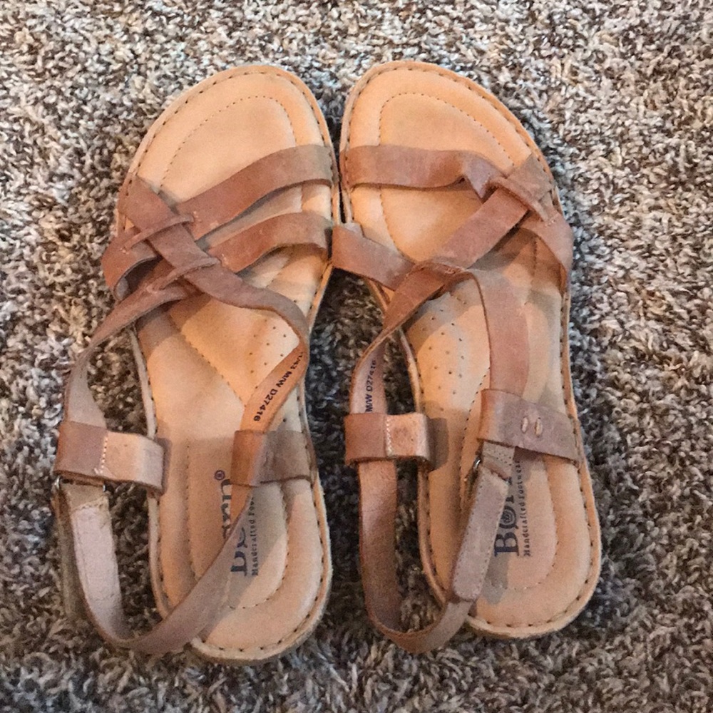 Born Brown Leather Sandals